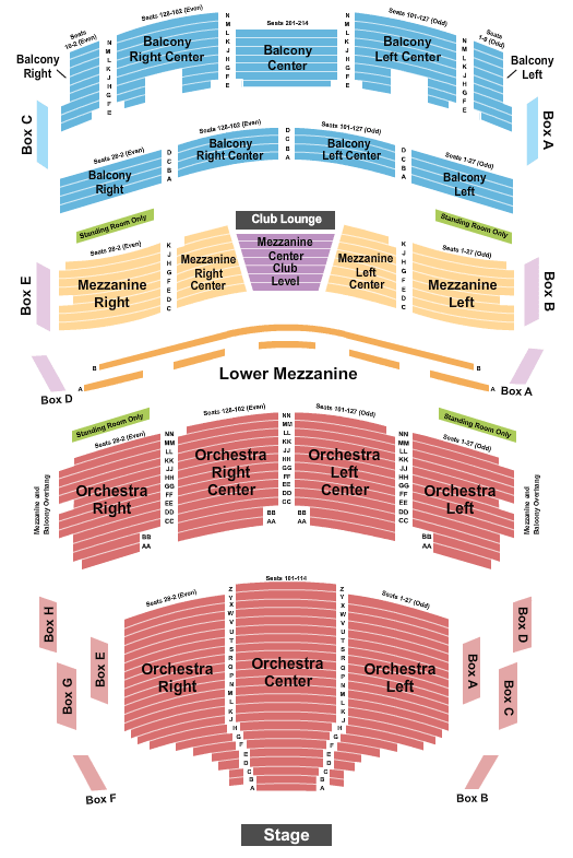 Broward Center For The Performing Arts Hamilton Seating Chart